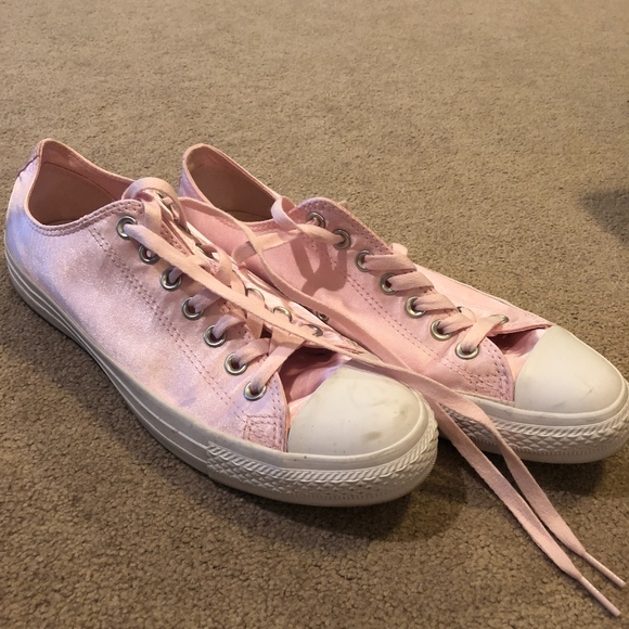 Converse Shoes - Pink Shiny Converse Sneakers